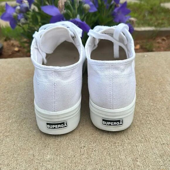 Superga White Platform Sneaker  - Picture 4 of 12